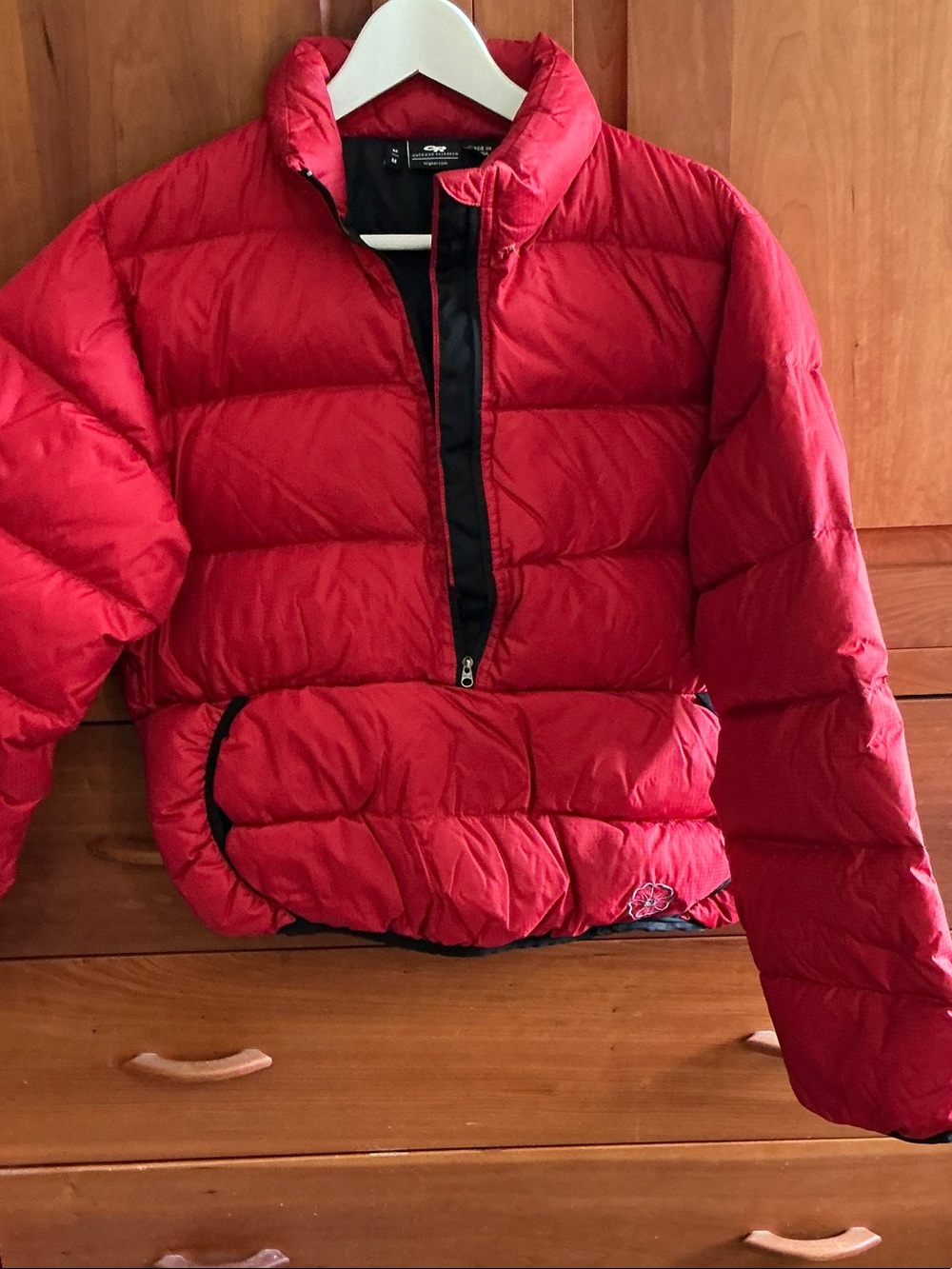 Outdoor Research Red Quilted Insulated Pullover